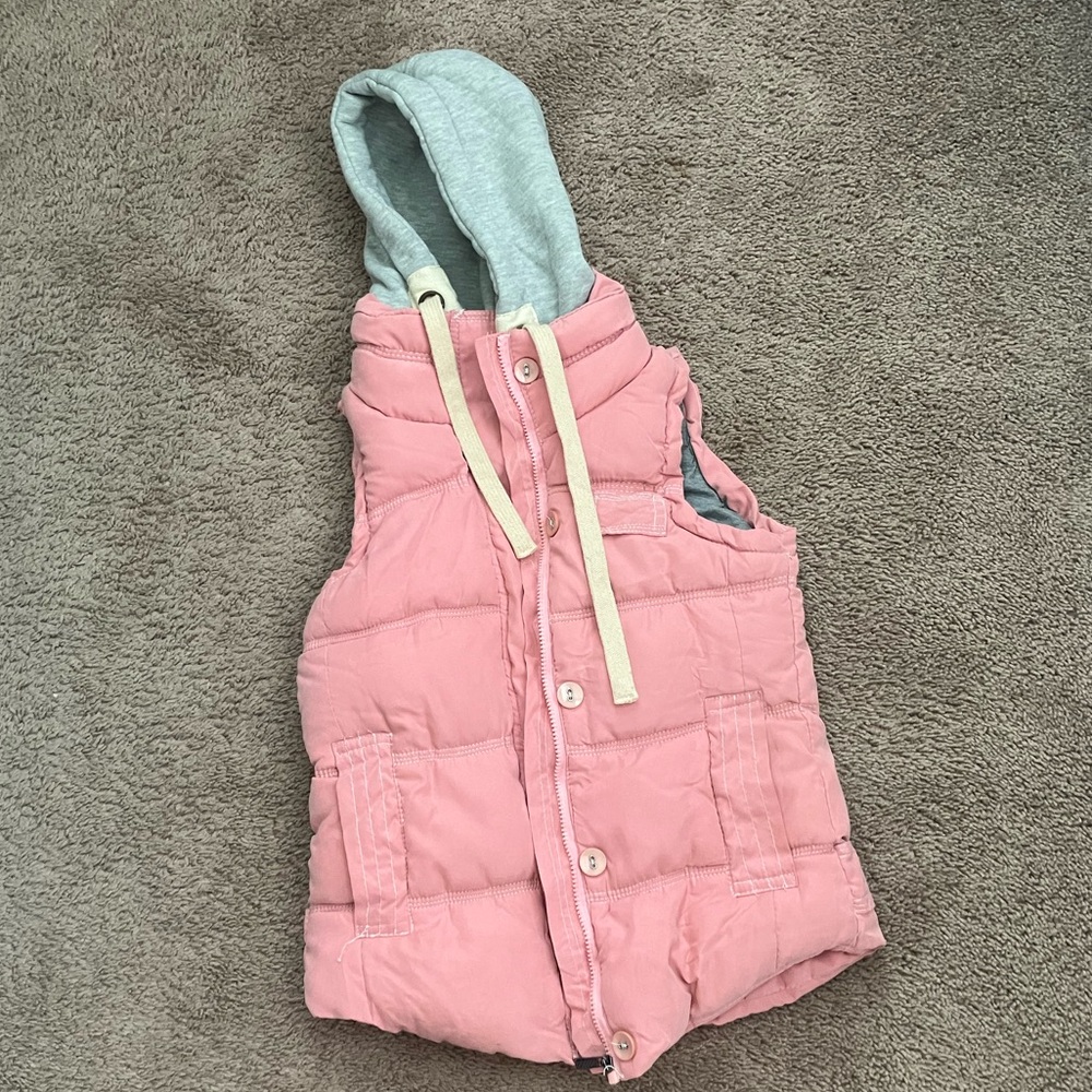 Pink Hooded Women’s Vest